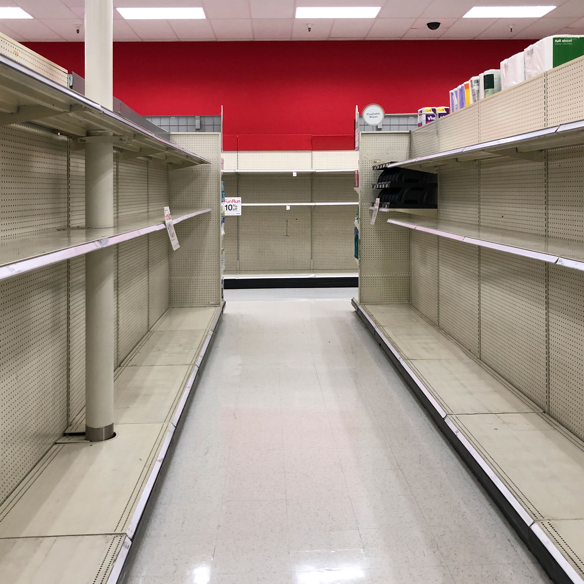 Empty Shelves at Target